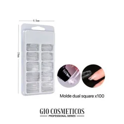 Molde Dual Polygel Sqare x100